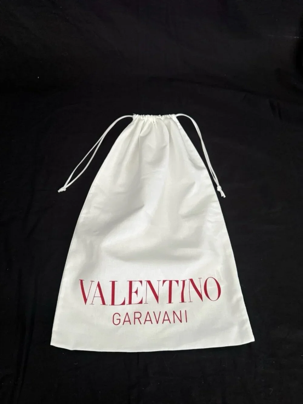 Valentino Dust Bag Storage Cover Drawstring White 23.5
